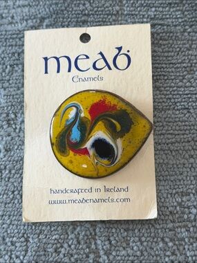 Meab Enamel Brooch Handcrafted in Ireland